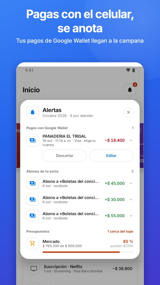 Pagas con el celular y se anota: tus pagos de Google Wallet llegan a la campana